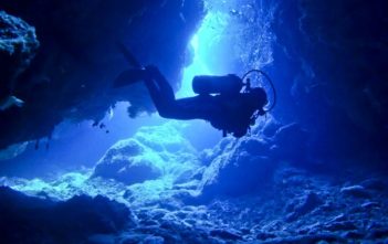 Beautiful sea called “Kerama Blue” in Kerama Islands of Okinawa